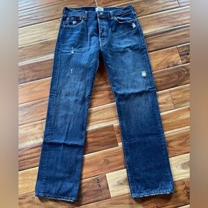 Levi's Dark Blue Straight Jeans 36x34